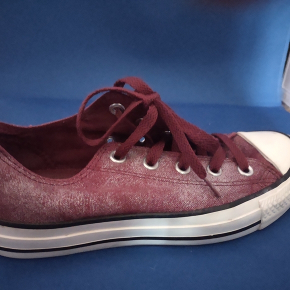 Converse All Star Burgundy Sneakers - Picture 2 of 11